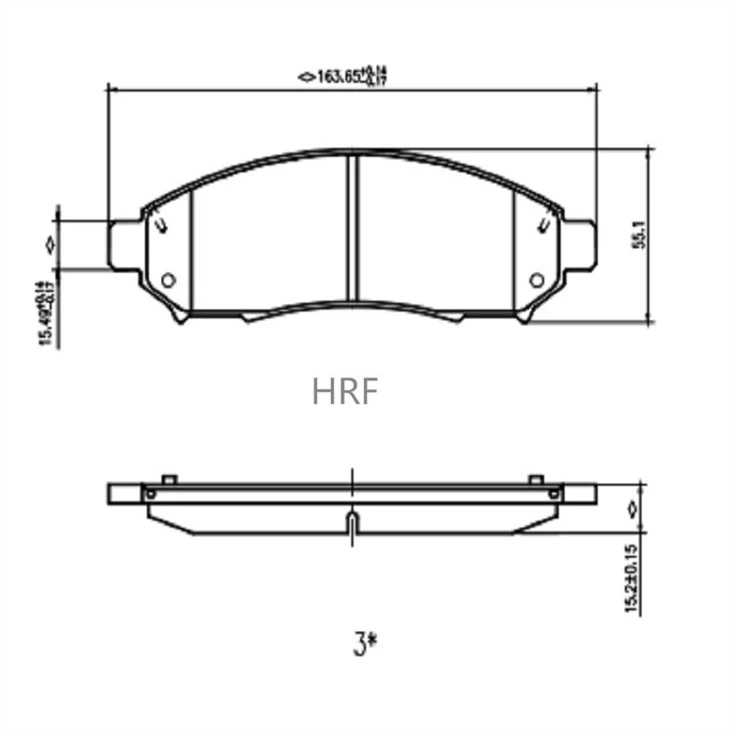 2 powerful brake pads for Nissan Navara